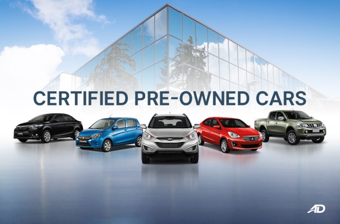 Certified pre-owned cars